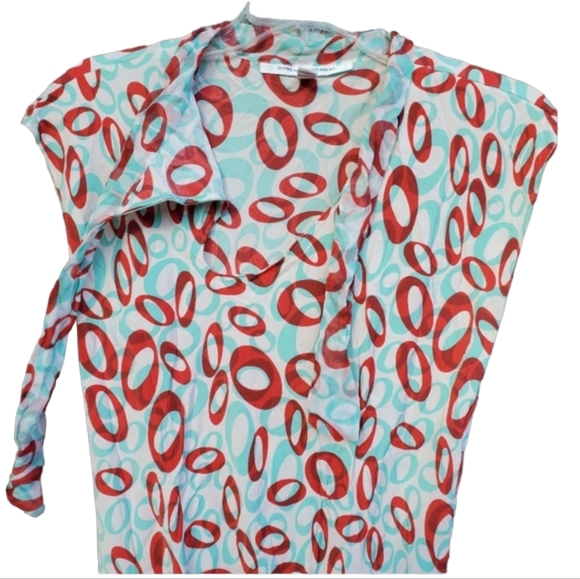 Vintage DVF Silk Mod Asian Style Dress - Picture 3 of 7